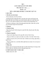 Giáo án ngữ văn 6 sách chân trời sáng tạo (mua chất lượng, kì 1 bài 1,2)