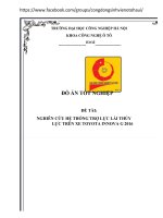 ĐỒ ÁN NGHIÊN CỨU HỆ THỐNG LÁI TRÊN TOYOTA INNOVA 2016 G 