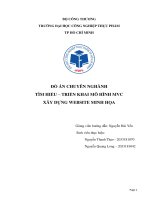 TÌM HIỂU TRIỂN KHAI mô HÌNH MVC xây DỰNG WEBSITE MINH họa 