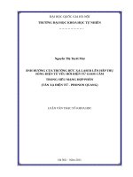 Luận văn thạc sĩ xây dựng hệ thống phân tích cú pháp ngữ nghĩa tiếng việt với công cụ tulipa 