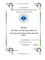 Tìm hiểu cơ chế hoạt động và xây dựng hệ thống tổng đài VoIP cisco 