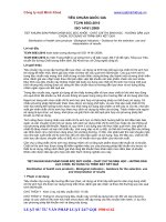 TIỆT KHUẨN SẢN PHẨM CHĂM SÓC SỨC KHỎE - CHẤT CHỈ THỊ SINH HỌC - HƯỚNG DẪN LỰA CHỌN, SỬ DỤNG VÀ TRÌNH BÀY KẾT QUẢ