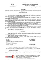 CHƯƠNG TRÌNH BỒI DƯỠNG THEO TIÊU CHUẨN CHỨC DANH NGHỀ NGHIỆP BÁC SĨ (HẠNG III)