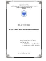 Tìm hiểu oracle và xây dựng ứng dụng minh họa 