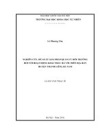 Luận văn thạc sĩ nghiên cứu, đề xuất giải pháp quản lý môi trường đối với hoạt động khai thác đá vôi trên địa bàn huyện thanh liêm hà nam 