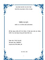 Quan điểm hồ chí minh về mặt trận dân tộc thống nhất và sự vận dụng trong giai đoạn hiện nay  