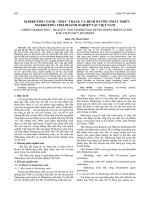 Marketing xanh - thực trạng và định hướng phát triển marketing cho doanh nghiệp tại Việt Nam