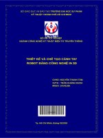 Thiết kế và chế tạo cánh tay robot bằng công nghệ in 3d 