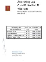 tiểu luận ảnh hưởng của covid19 lên kinh tế việt nam 