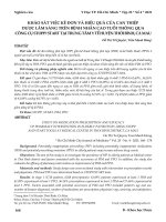 Khảo sát việc kê đơn và hiệu quả của can thiệp dược lâm sàng trên bệnh nhân cao tuổi thông qua công cụstopp/ start tại trung tâm y tế huyện Thới Bình, Cà Mau