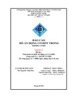 BÁO cáo đồ án ĐỘNG cơ đốt TRONG đề tài  tính toán  thiết kế động cơ GA14DS công suất ne = 56 kw (75 HP) số vòng quay ne = 6000 rpm, dùng cho ô tô con 