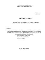 Chủ trương của đảng qua các nghị quyết của đại hội IV (1976), đại hội v (1982) và hài học kinh nghiệm phải hiết kết hợp sức mạnh dân tộc vổi sức mạnh thời đại trong điều kiện mổi 