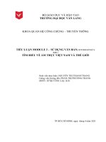 TIỂU LUẬN MODULE 3    sử DỤNG văn bản đề tài  tìm HIỂU về ẩm THỰC VIỆT NAM và THẾ GIỚI 