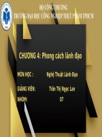 tiểu luận phong cách lãnh đạo ( 4 1 và 4 2) phân tích nhà quản trị  sách từ tốt đến vĩ đại chương 4  6 mini game 