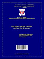 Ứng dụng chatbot vào điều khiển nhà thông minh 