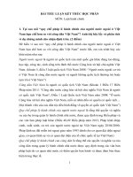 Tại sao nói “quy chế pháp lí hành chính của người nước ngoài ở Việt Nam hạn chế hơn so với công dân Việt Nam”? Anhchị hãy lấy và phân tích ví dụ chứng minh cho nhận định trên; Anhchị hãy phân biệt hộ chiếu và thị thực theo quy định pháp luật hiện hành.