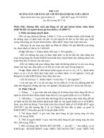 PHỤ LỤC HƯỚNG DẪN GHI BẢNG KÊ CHI PHÍ KHÁM BỆNH, CHỮA BỆNH