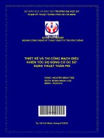 Thiết kế và thi công mạch điều khiển tốc độ động cơ DC sử dụng thuật toán PID 