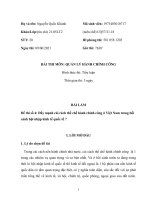 Đẩy mạnh cải cách thể chế hành chính công ở việt nam trong bối cảnh hội nhập kinh tế quốc tế 