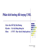 Bài giảng phân tích hướng đối tượng UML – bài 4 mô hình hóa ca sử dụng 