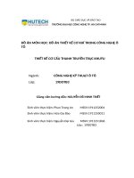 đồ án môn học đồ án thiết kế cơ khí trong công nghệ ô tô  thiết kế cơ cẩu thanh truyền trục khuỷu 