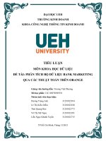 PHÂN TÍCH bộ dữ LIỆU BANK MARKETING QUA các THUẬT TOÁN TRÊN ORANGE 