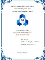 BÀI tập lớn CUỐI kì CÔNG NGHỆ CHẾ BIẾN RAU QUẢ bưởi   nước ép bưởi 