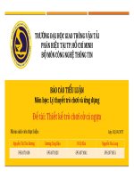 slide thuyết trình TIỂU LUẬN môn học lý THUYẾT TRÒ CHƠI đề tài THIẾT kế TRÒ CHƠI cờ cá NGỰA