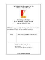 Cách mạng công nghiệp 4 0, những cơ hội và thách thức đối với sức cạnh tranh của nền kinh tế việt nam trong xu thế toàn cầu hóa 