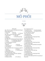 trắc nghiệm mô phôi đầy đủ nhất chi tiết nhất