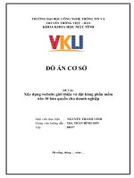 ĐỒ ÁN CƠ SỞ ĐỀ TÀI: Xây dựng website giới thiệu và đặt hàng phần mềm win 10 bản quyền cho doanh nghiệp.ThS. TRẦN ĐÌNH SƠN