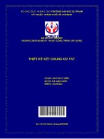 (Đồ án tốt nghiệp) thiết kế chung cư TKT 