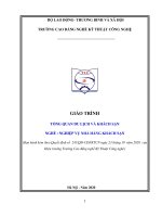 Giáo trình Tổng quan du lịch và khách sạn (Nghề: Nghiệp vụ nhà hàng khách sạn - Trung cấp) - Trường CĐ Nghề Kỹ thuật Công nghệ