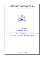Giáo trình Sinh lý dinh dưỡng (Nghề: Nghiệp vụ nhà hàng khách sạn - Trung cấp) - Trường CĐ Nghề Kỹ thuật Công nghệ