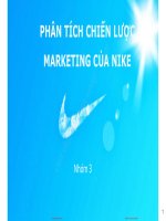 Phân tích chiến lược marketing của NIKE
