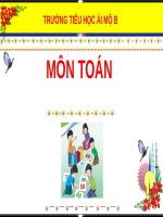 Bài giảng môn Toán lớp 1 sách Cánh diều năm học 2021-2022: Các số 4, 5, 6, 7, 8, 9, 0 ​(Trường Tiểu học Ái Mộ B)