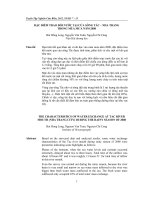 Đặc điểm trao đổi nước tại cửa sông Tắc – Nha Trang trong mùa mưa năm 2008