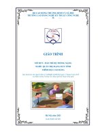 Giáo trình Bảo trì hệ thống mạng (Nghề: Quản trị mạng máy tính - Cao đẳng) - Trường CĐ Nghề Kỹ thuật Công nghệ