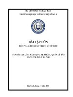 XÂY DỰNG HỆ THỐNG QUẢN LÝ BÁN SÁCH ONLINE Ở HÀ NỘI