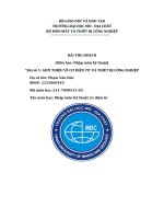 BÀI THU HOẠCH (môn học nhập môn kỹ thuật) bài số 1GIỚI THIỆU về cơ điện tử và THIÊT bị CÔNG NGHIỆP