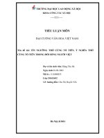 TÍN NGƯỠNG THỜ CÚNG tổ TIÊN, ý NGHĨA THỜ  CÚNG tổ TIÊN TRONG đời SỐNG NGƯỜI VIỆT 