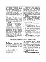 Điều trị hạt cơm phẳng bằng laser màu xung