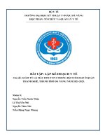 GIẢM TỶ LỆ MẮC ĐTĐ TYP 2 TRONG ĐỘ TUỔI 40-69 Ở QUẬN THANH KHÊ, THÀNH PHỐ ĐÀ NẴNG NĂM 2021-2023.