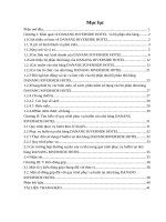 Một số đóng góp đối với quy trình phục vụ bufet tại nhà hàng DANANG RIVERSIDE HOTE