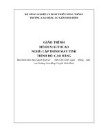 Giáo trình Autocad (Nghề Lập trình máy tínhCĐ)