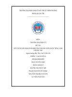 Bài tập lớn MÔN: THƯƠNG MẠI ĐIỆN TỬ ĐỀ TÀI: XÂY DỰNG KẾ HOẠCH MARKETING ONLINE NHÀ SÁCH TIẾNG ANHONLINE 24H