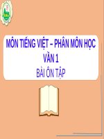 Bài giảng môn Tiếng Việt lớp 1 sách Cánh diều năm học 2021-2022 - Tuần 7: Ôn tập (Trường Tiểu học Ái Mộ B)