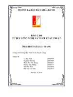 BÁO cáo tư DUY CÔNG NGHỆ và THIẾT kế kỹ THUẬT đề tài THIẾT kế KHẨU TRANG 