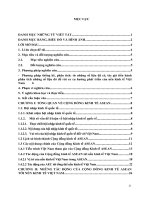 NHỮNG tác ĐỘNG đối với nền KINH tế VIỆT NAM KHI THAM GIA CỘNG ĐỒNG KINH tế ASEAN 