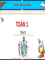 Bài giảng môn Toán lớp 1 sách Cánh diều năm học 2020-2021: Đồng hồ thời gian - Tiết 2 (Trường Tiểu học Ái Mộ B)